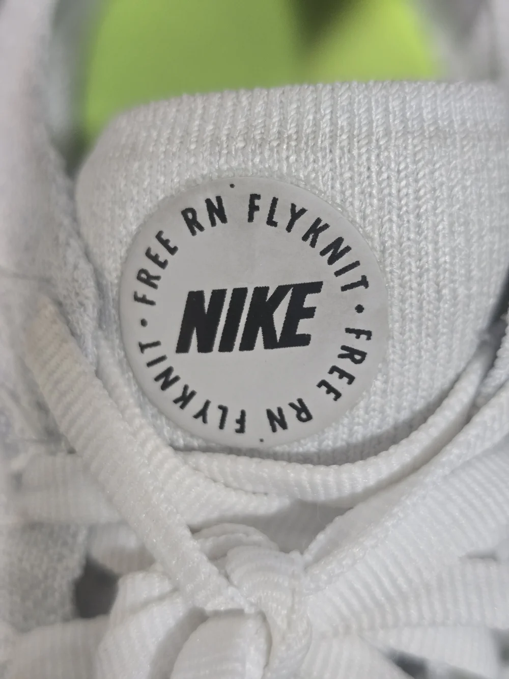 Nike Free RN Flyknit 2022 Women's White Platinum Running Shoes Size 8.5